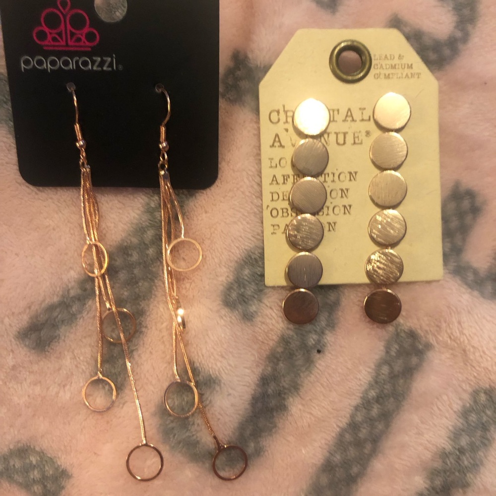 Rose gold earring bundle